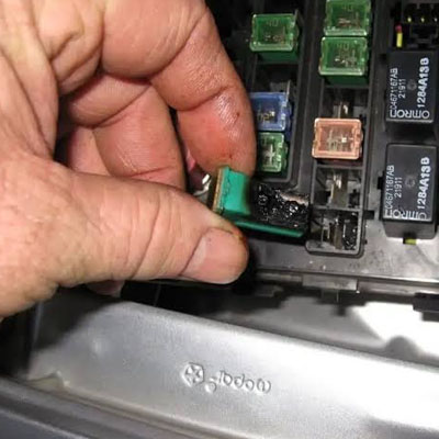 What Causes a Burning Smell in a Car - Blown fuse